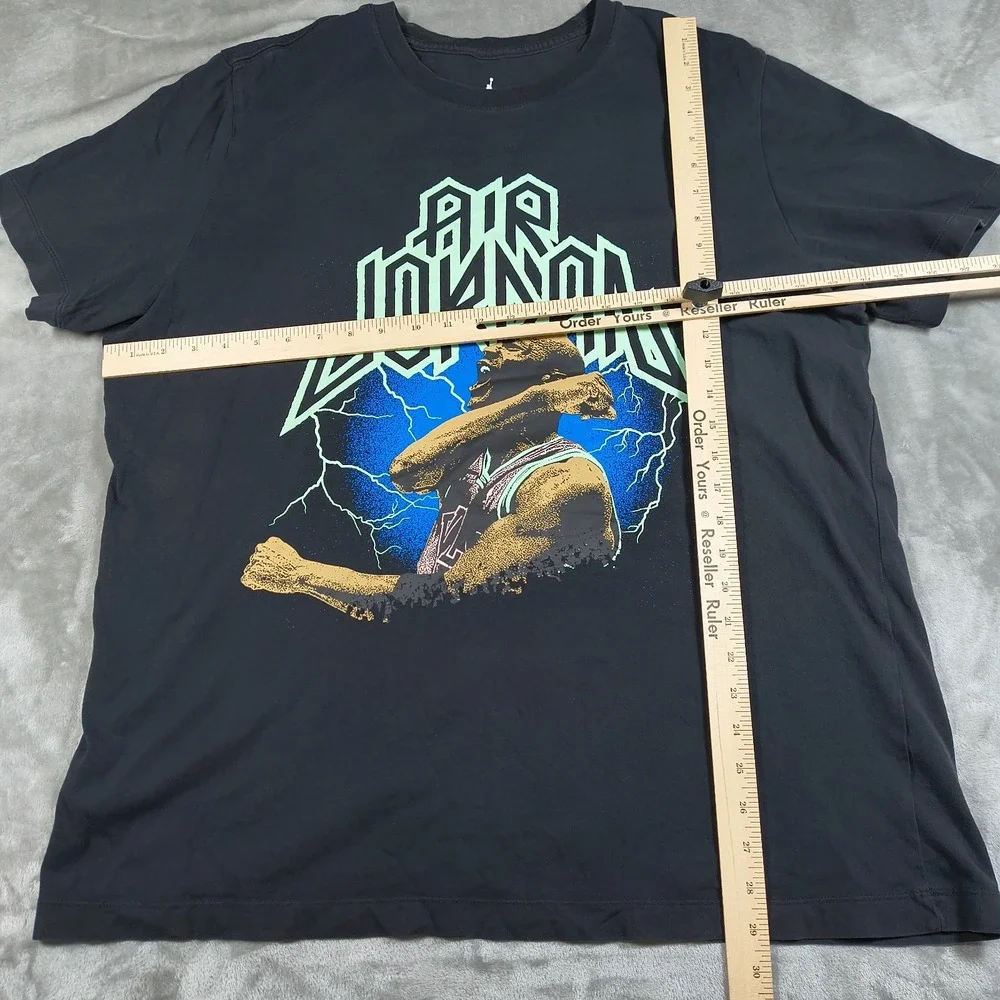 Air Jordan Shirt Mens XXL Nike Michael‎ Jordan Lightening Heavy Metal Dri Fit